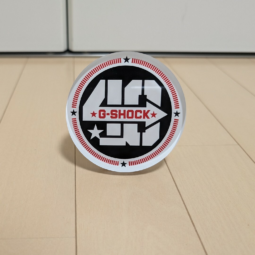 G-SHOCK(ジーショック)の非売品 G-SHOCK 40周年 ロゴプレート エンタメ/ホビーのコレクション(ノベルティグッズ)の商品写真