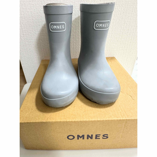 OMNES オムネス　グレー　レインブーツ　長靴　15(長靴/レインシューズ)