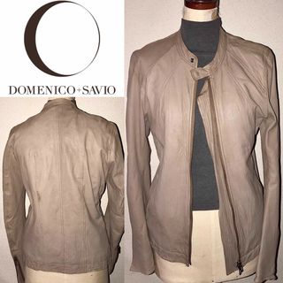 ドメニコアンドサヴィオ(DOMENICO+SAVIO)のDOMENICO+SAVIO 送料込 定価6万円程 羊革 ラム レザージャケット(レザージャケット)