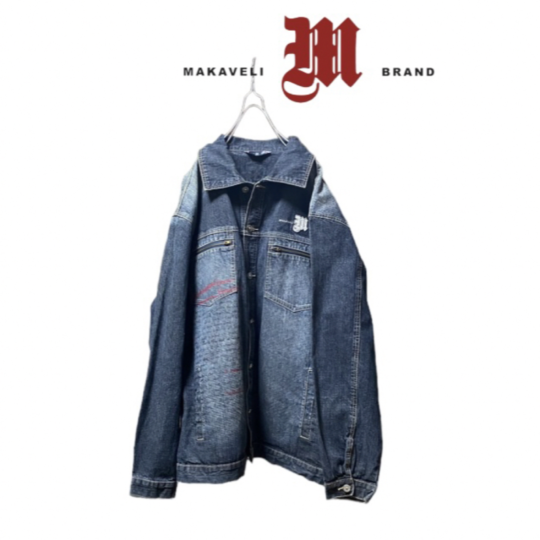 【MAKAVELI】2PAC" DENIM TRUCKER JACKET メンズのジャケット/アウター(Gジャン/デニムジャケット)の商品写真