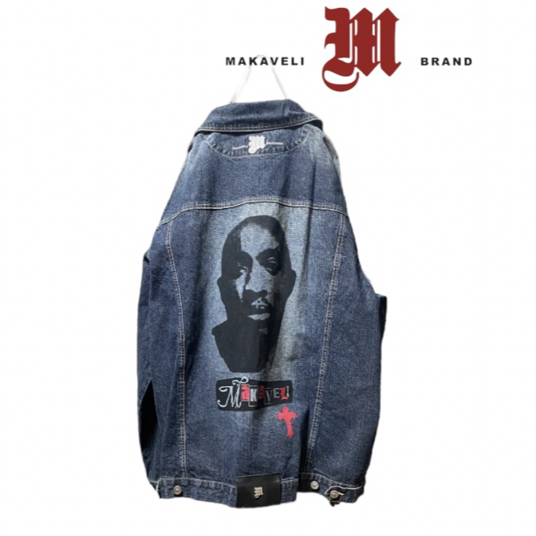 【MAKAVELI】2PAC" DENIM TRUCKER JACKET メンズのジャケット/アウター(Gジャン/デニムジャケット)の商品写真