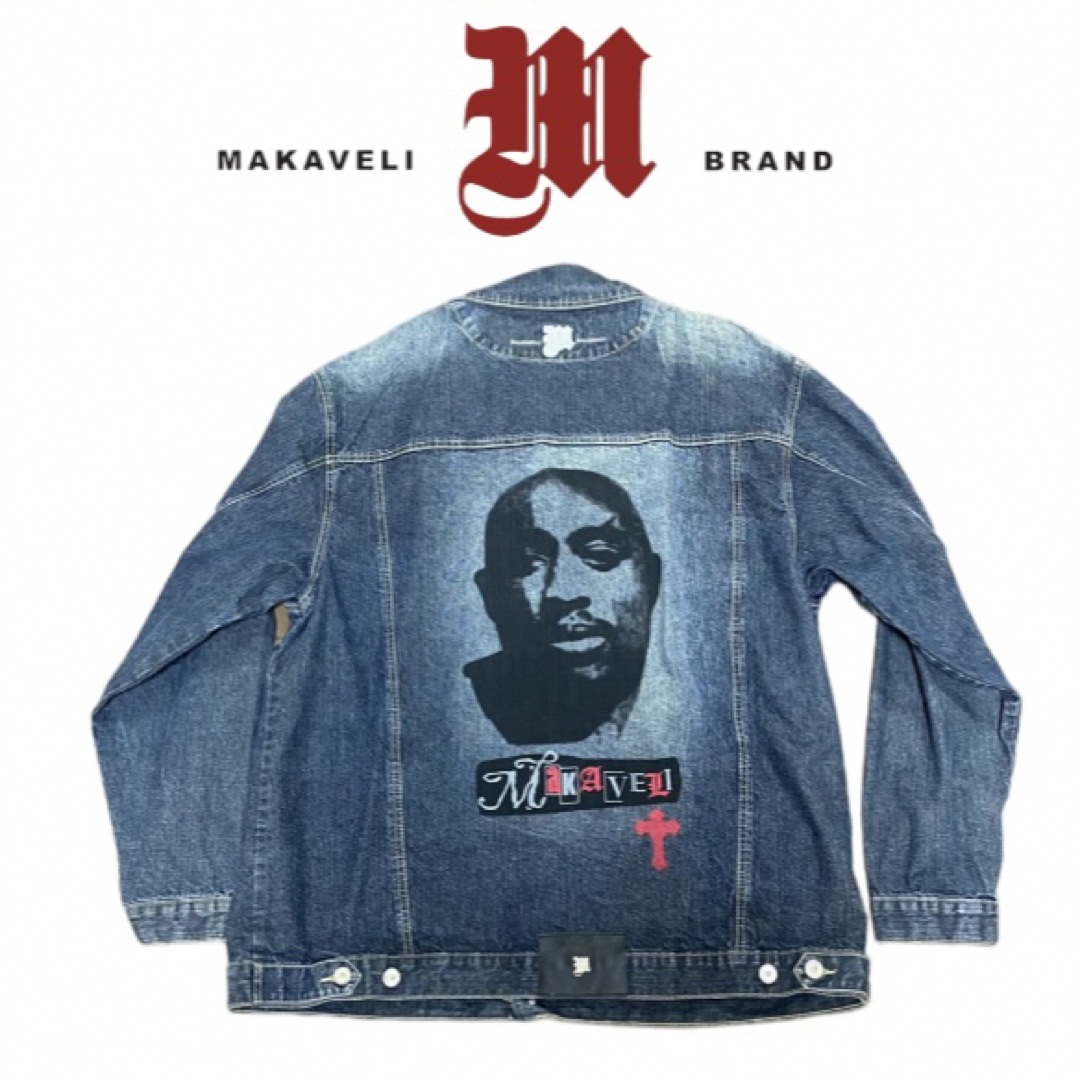 【MAKAVELI】2PAC" DENIM TRUCKER JACKET メンズのジャケット/アウター(Gジャン/デニムジャケット)の商品写真