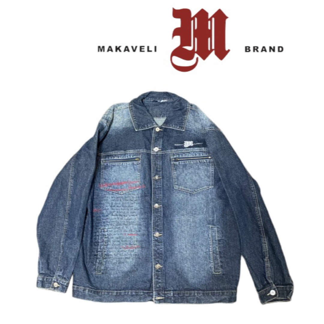 【MAKAVELI】2PAC" DENIM TRUCKER JACKET メンズのジャケット/アウター(Gジャン/デニムジャケット)の商品写真