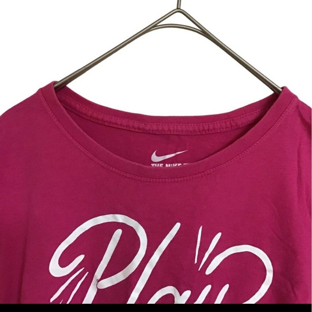 NIKE(ナイキ)の美品✨ NIKE ナイキ ヨガウェア Ｔシャツ ピンク スポーツ レーディス Ｍ レディースのトップス(Tシャツ(半袖/袖なし))の商品写真