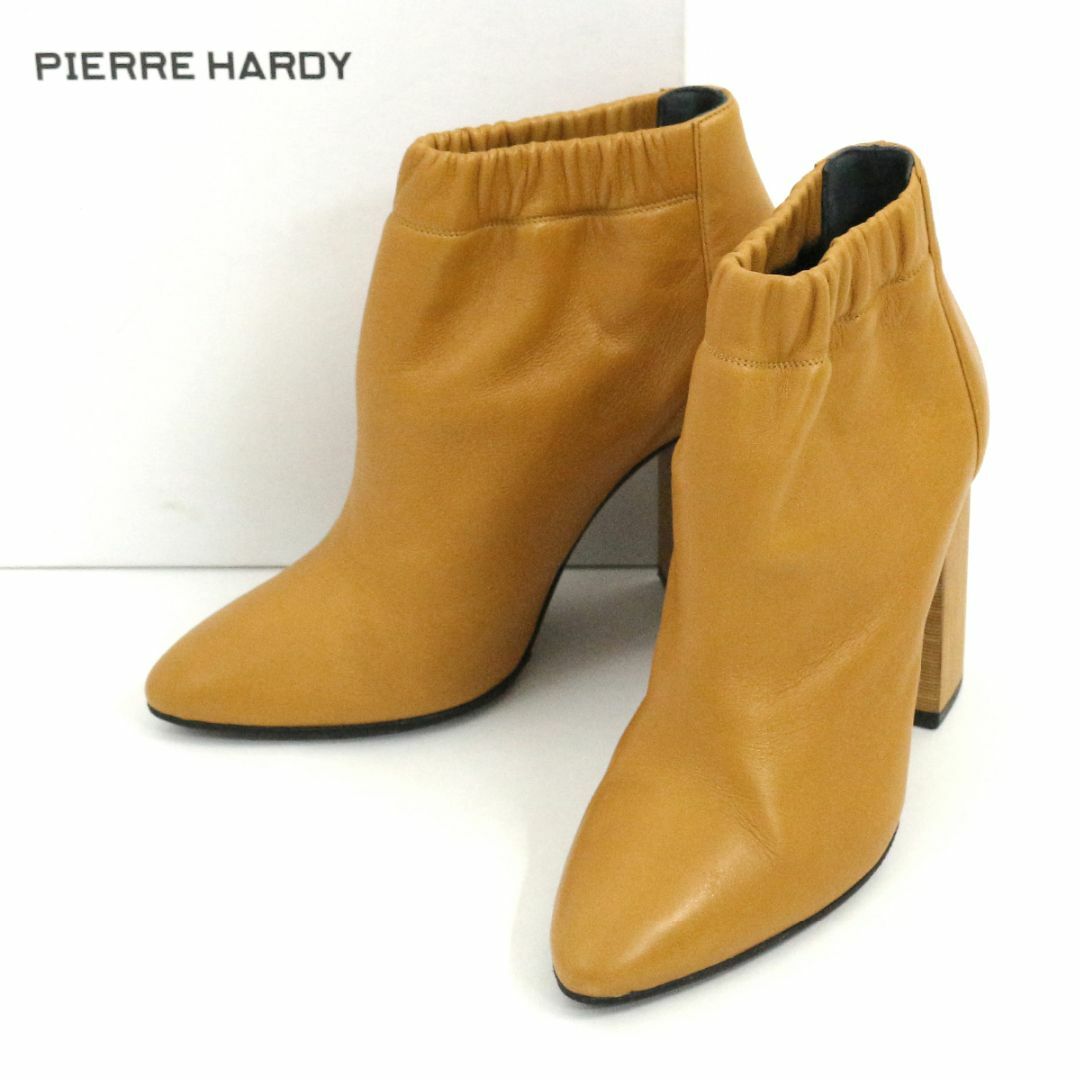 PIERRE HARDY(ピエールアルディ)のピエールアルディ 17AW ラムレザーチャンキーヒールブーティー レディースの靴/シューズ(ブーティ)の商品写真