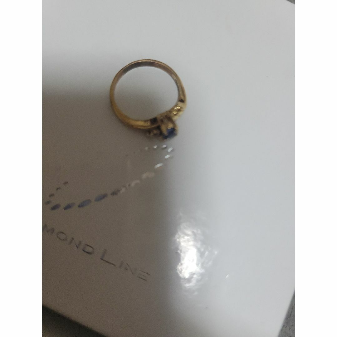 K18金サファイア×ダイヤの指輪 レディースのアクセサリー(リング(指輪))の商品写真
