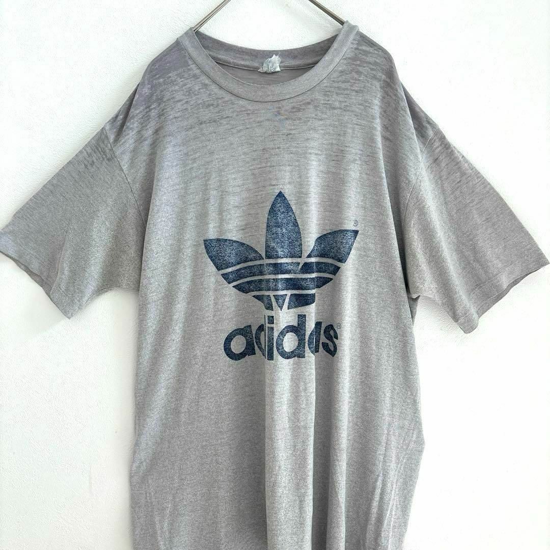 80s adidas  Made in USA Tシャツ 両面プリント XL相当 メンズのトップス(Tシャツ/カットソー(半袖/袖なし))の商品写真