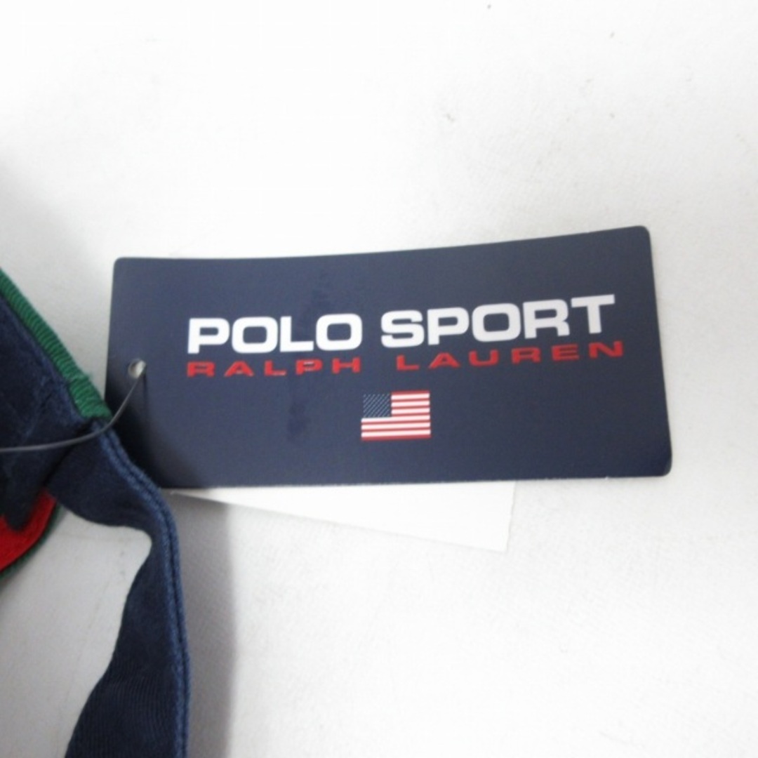 POLO RALPH LAUREN(ポロラルフローレン)のポロスポーツ POLOSPORT タグ付 ツイルボールキャップ ロゴ刺繍 緑 F メンズの帽子(キャップ)の商品写真