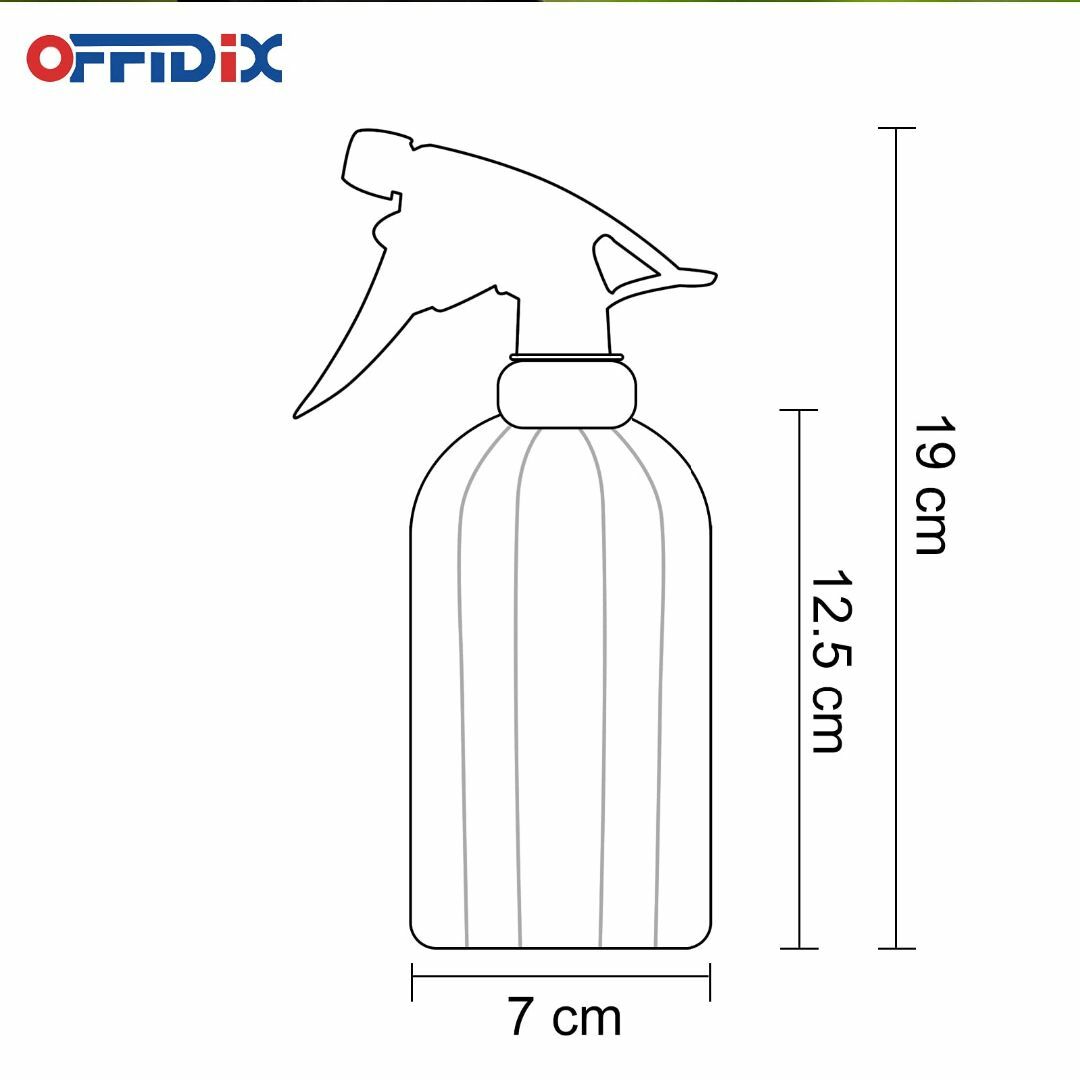 【色: グレー】OFFIDIX 霧吹き 園芸 ガラス 観葉植物 おしゃれ じょう その他のその他(その他)の商品写真