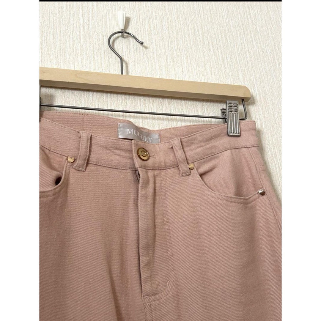 pink flare denim pants レディースのパンツ(デニム/ジーンズ)の商品写真