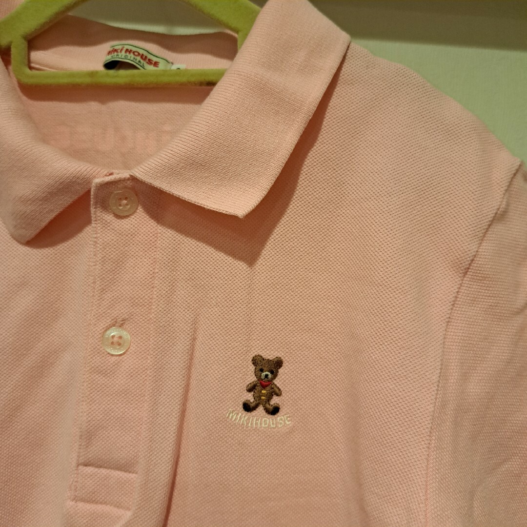 mikihouse(ミキハウス)の後ろロゴかわいい☆ミキハウス☆size3　mikihouse　ピンクポロシャツ レディースのトップス(ポロシャツ)の商品写真