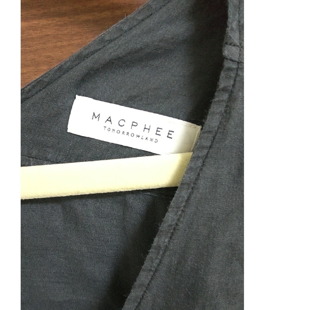 MACPHEE(マカフィー)のMACPHEE マカフィー  ラミー ベルテッド シャツワンピース レディースのワンピース(ひざ丈ワンピース)の商品写真