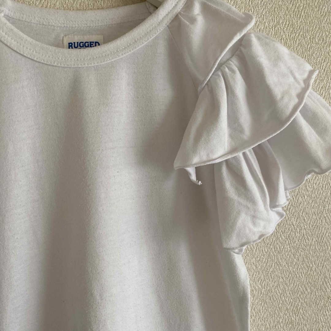 RUGGEDWORKS(ラゲッドワークス)のRUGGEDWORKS ラゲッドワークス ♡ フリル カットソー  キッズ/ベビー/マタニティのキッズ服女の子用(90cm~)(Tシャツ/カットソー)の商品写真