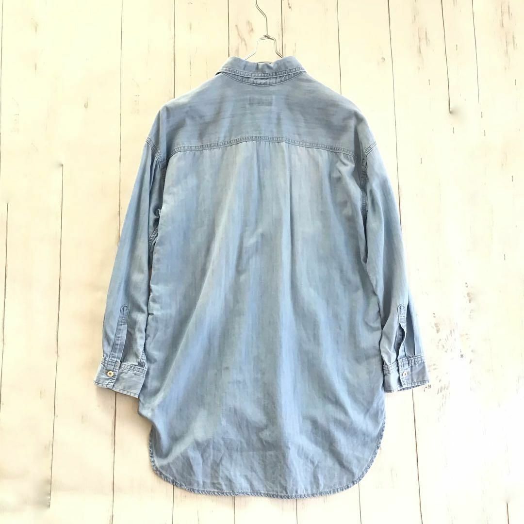 SLOBE IENA(スローブイエナ)の@【Fくらい】Le denim SLOBE IENA デニム ロングシャツ レディースのトップス(シャツ/ブラウス(長袖/七分))の商品写真