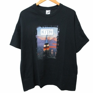 KITH NYC タグ付 希少 ゲリラヴィンテージシリーズ Tシャツ 黒 XL(Tシャツ/カットソー(半袖/袖なし))