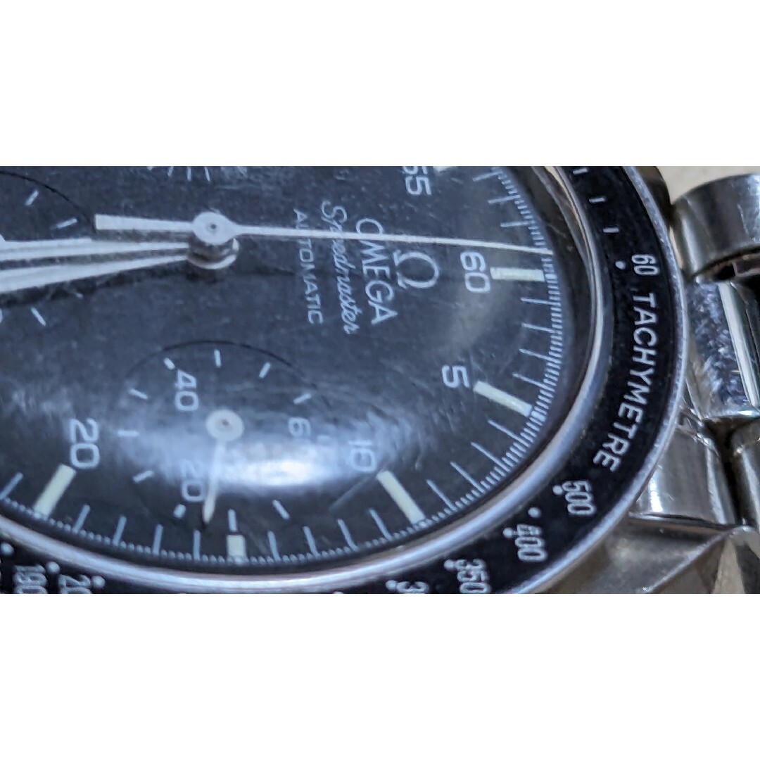 OMEGA(オメガ)の訳あり　オメガ　スピードマスター　自動巻　メンズ　黒色　クロノグラフ メンズの時計(腕時計(アナログ))の商品写真
