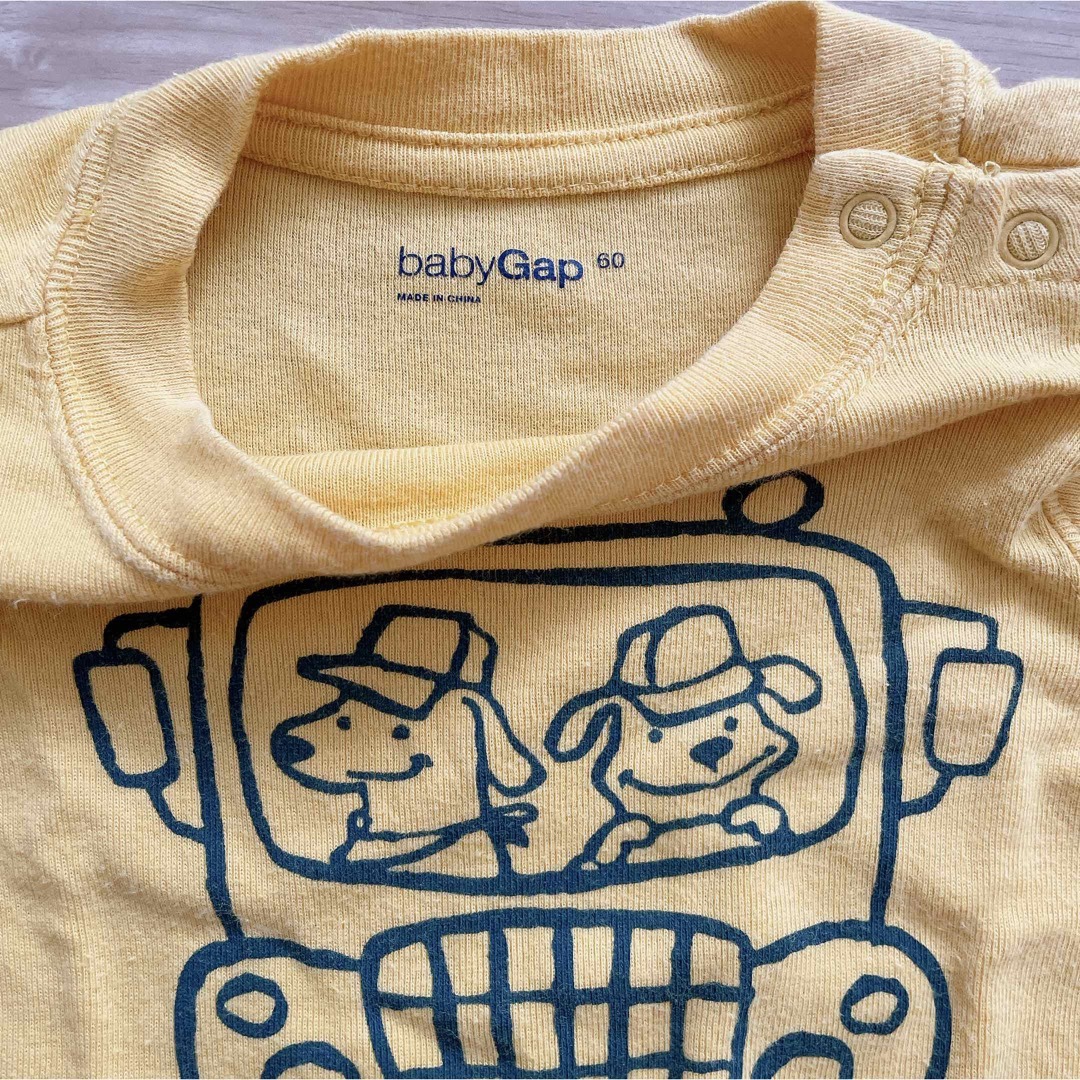 babyGAP(ベビーギャップ)のロンパース 半袖ロンパース カバーオール 3枚セット ベビー服 出産準備 キッズ/ベビー/マタニティのベビー服(~85cm)(ロンパース)の商品写真