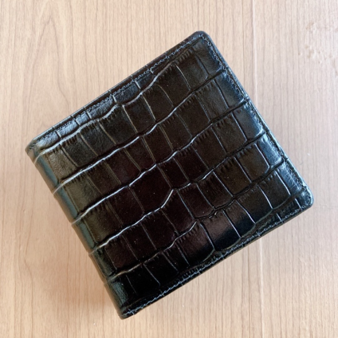 KANSAI 2つ折り財布　黒　型押し　新品・未使用 メンズのファッション小物(折り財布)の商品写真