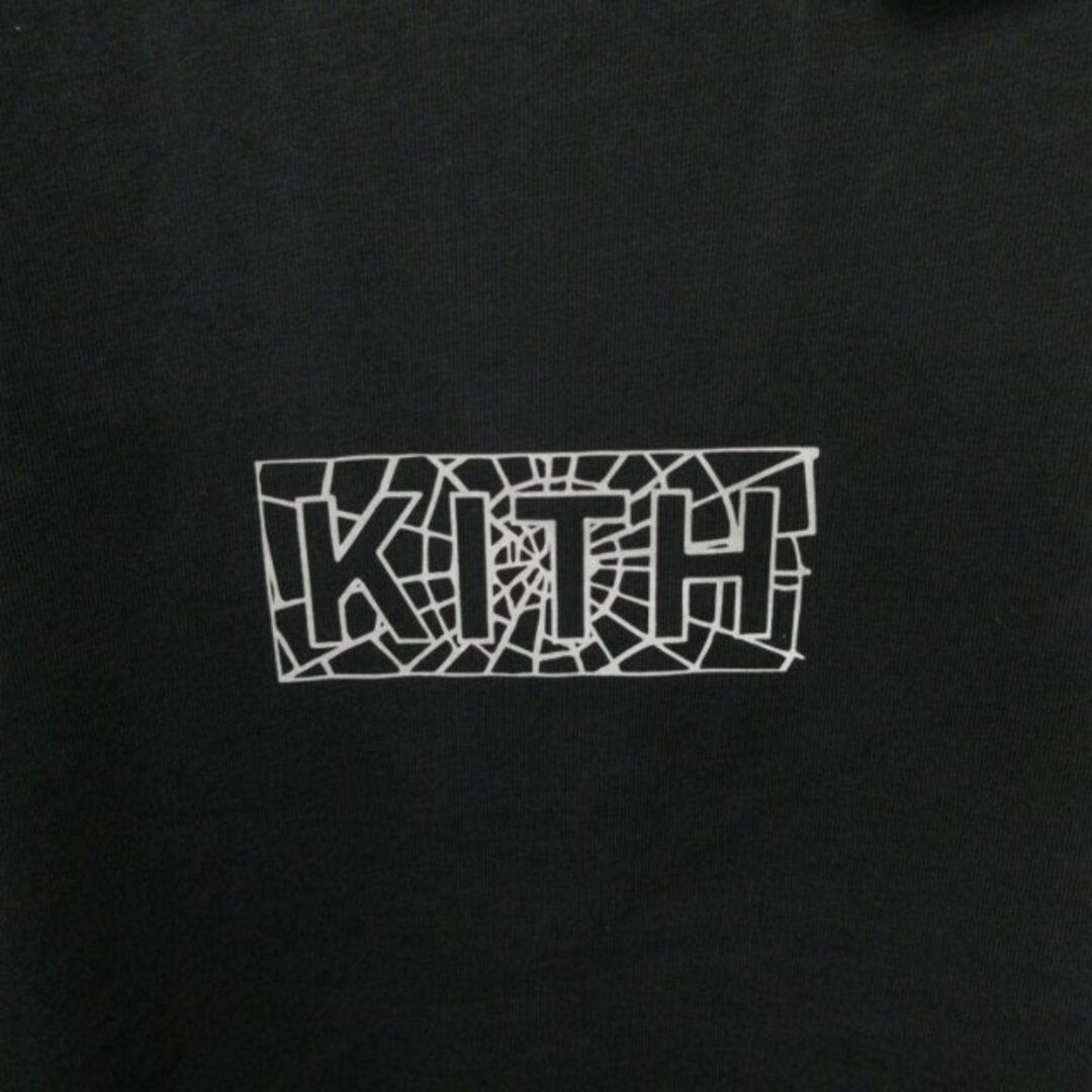 KITH NYC×スパイダーマン タグ付 プリントTシャツ カットソー 黒 L メンズのトップス(Tシャツ/カットソー(半袖/袖なし))の商品写真