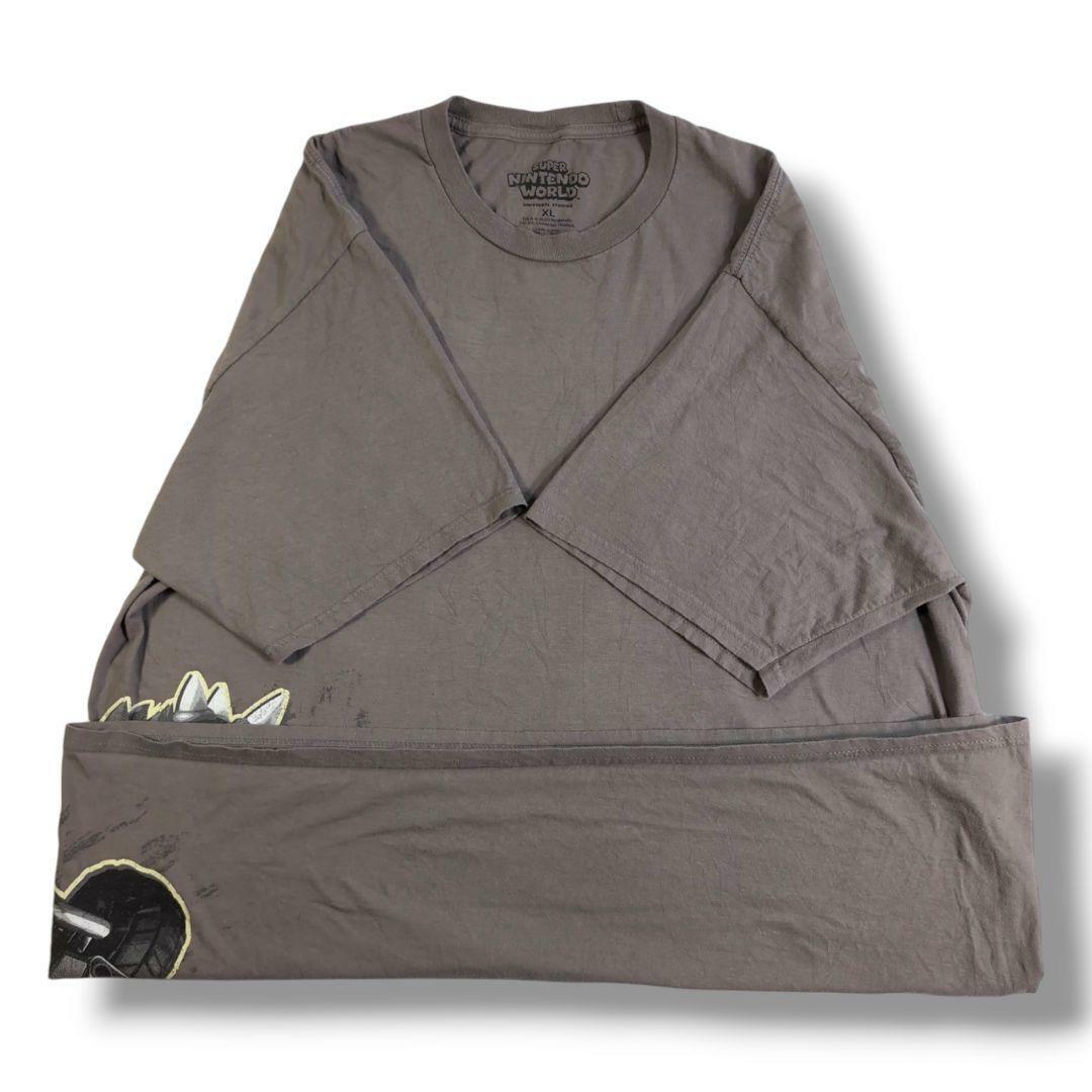 マリオカート クッパ キャラクターTシャツ ブラウン XL 202 メンズのトップス(Tシャツ/カットソー(半袖/袖なし))の商品写真
