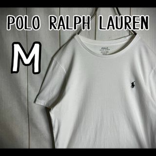 POLO RALPH LAUREN - 【定番デザイン】　ポロラルフローレン　Tシャツ　Ｍ　ネイビーポニー刺繍　Uネック