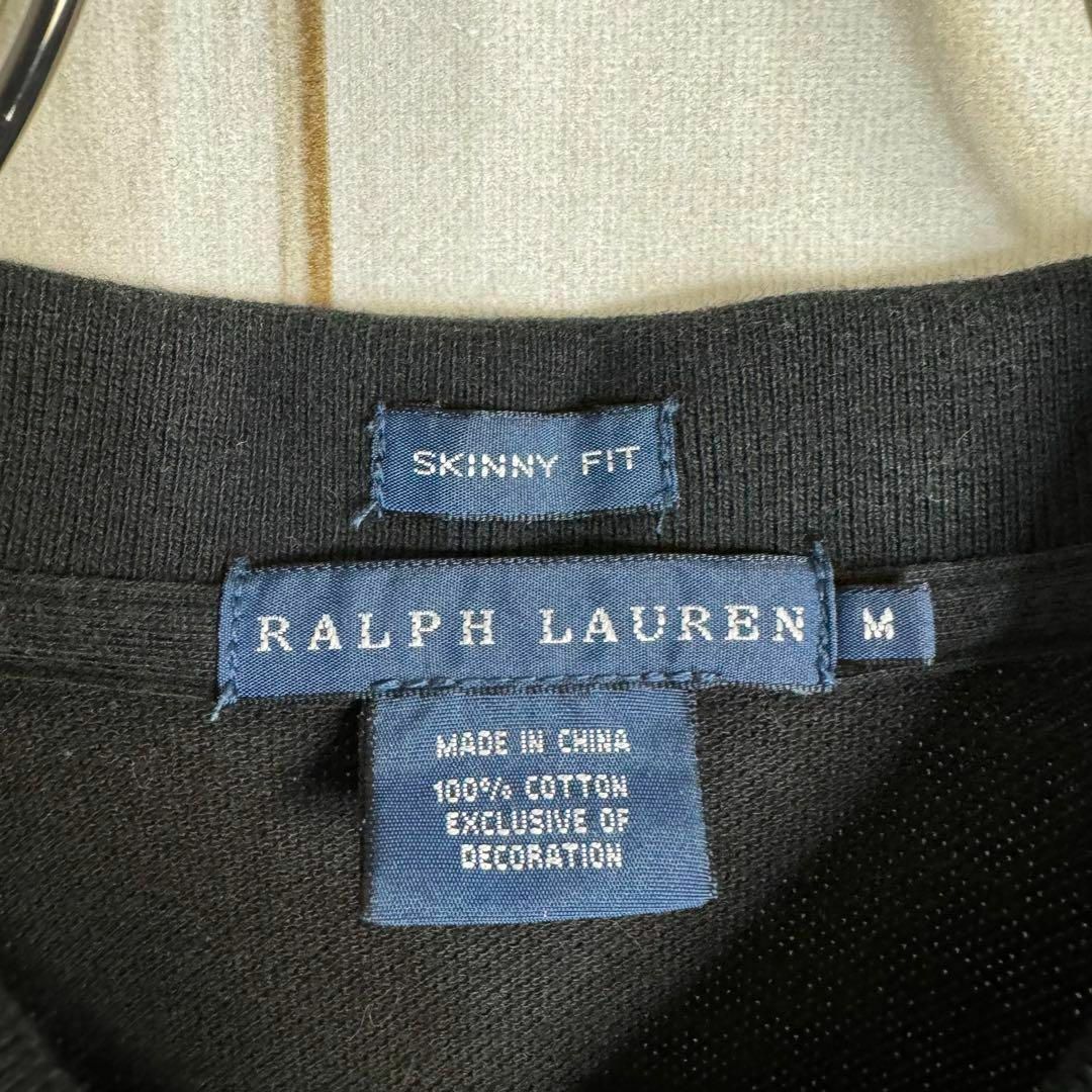 Ralph Lauren(ラルフローレン)の【定番デザイン】　ラルフローレン　ポロシャツ　鹿の子　ブラック　ポニー刺繍　M レディースのトップス(ポロシャツ)の商品写真