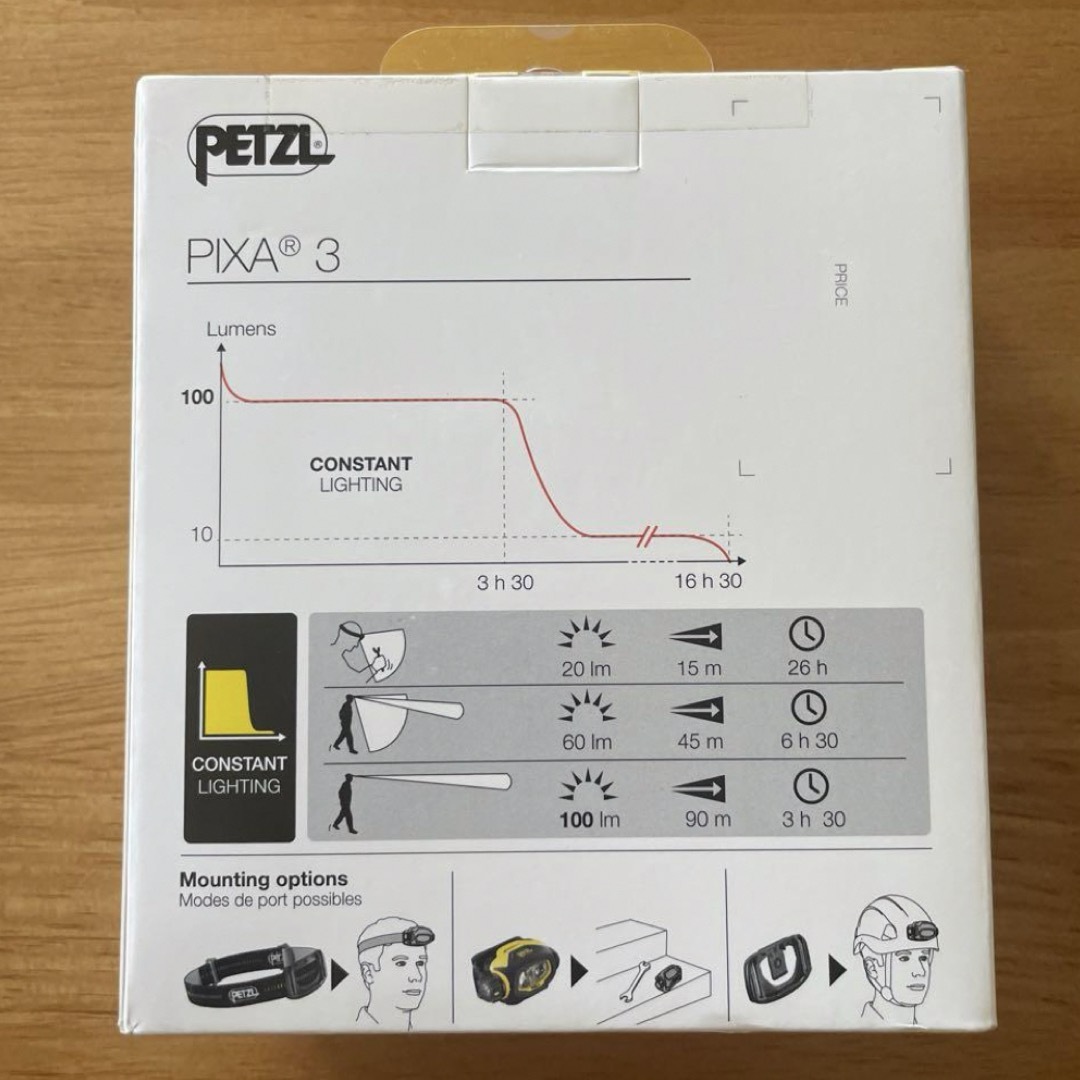 PETZL(ペツル)のPETZL  ペツル　PIXA3  ピクサ3  ヘッドライト スポーツ/アウトドアのアウトドア(ライト/ランタン)の商品写真