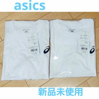 asics - 【新品未使用】アシックスTシャツ 白 メンズ Mサイズ 半袖tシャツ tシャツ