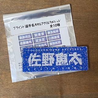 ヨコハマディーエヌエーベイスターズ(横浜DeNAベイスターズ)の横浜DeNAベイスターズ　7.佐野選手　アクリルバッジ(応援グッズ)