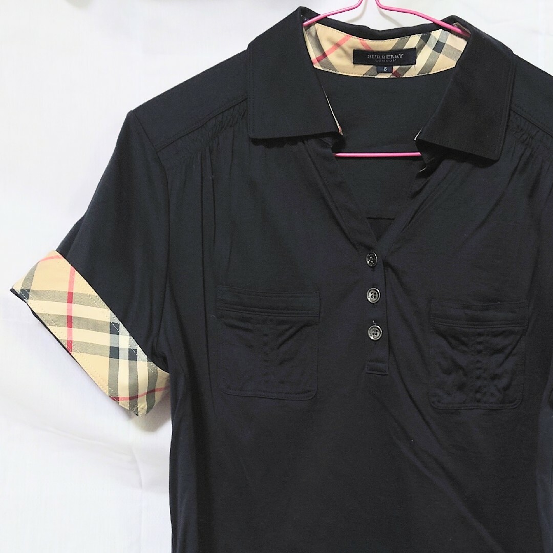 BURBERRY - バーバリーロンドン ポロシャツ 半袖 サイズ5 BURBERRY - バーバリーロンドン ポロシャツ 半袖 サイズ5