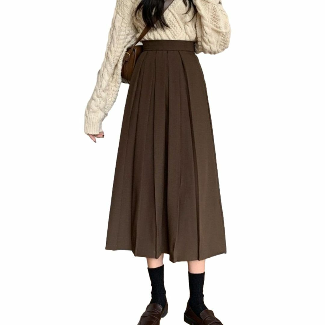 【色: コーヒー】[ORWZDCO] スカート レディース ロングスカート ラシ レディースのファッション小物(その他)の商品写真