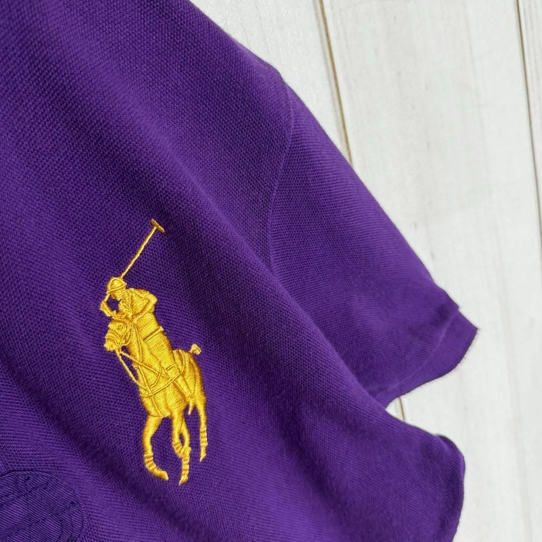 Ralph Lauren(ラルフローレン)の【希少カラー】　ラルフローレン　ポロシャツ　ゴールドポニー刺繍　エンブレム　紋章 レディースのトップス(ポロシャツ)の商品写真