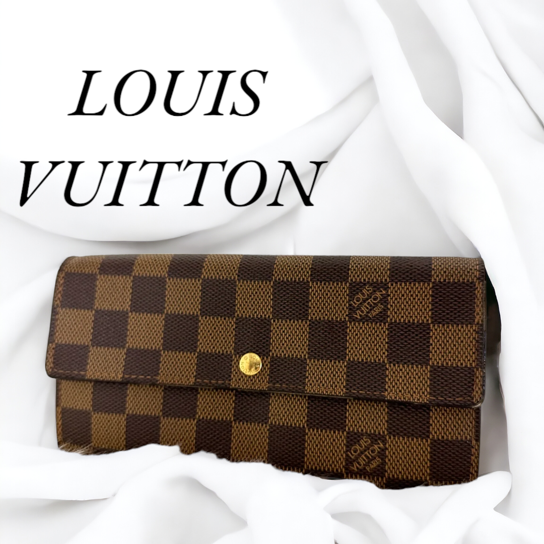 LOUIS VUITTON(ルイヴィトン)のLOUIS VUITTON ルイヴィトン ダミエ　ポルトフォイユ　長財布 レディースのファッション小物(財布)の商品写真