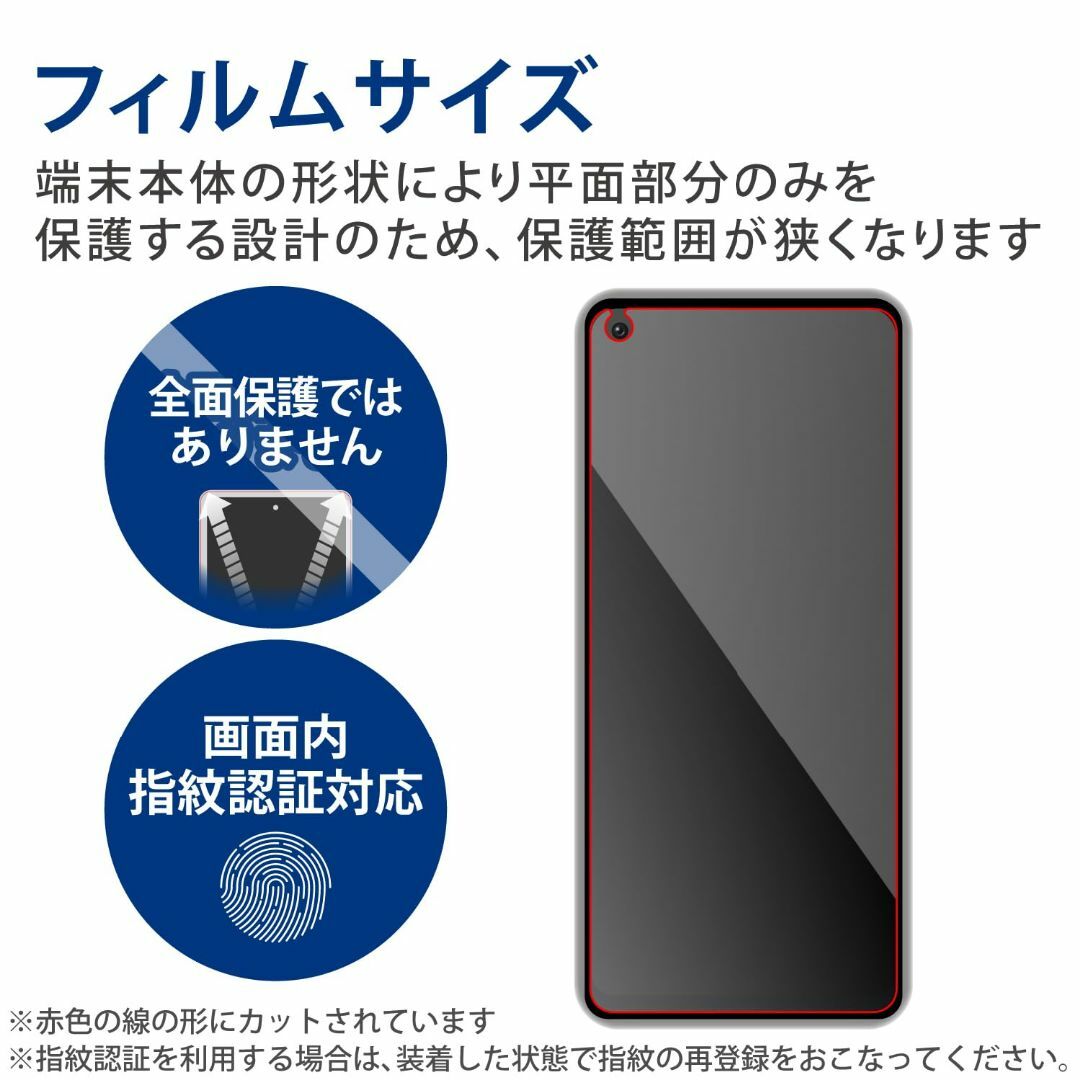 【色:反射防止_スタイル:1)フィルム単体】エレコム OPPO Reno9 A  スマホ/家電/カメラのスマホアクセサリー(その他)の商品写真