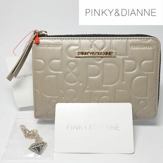 Pinky&Dianne - 【新品タグ付き】ピンキー&ダイアン カヌレL字ファスナー二つ折り財布 ゴールド