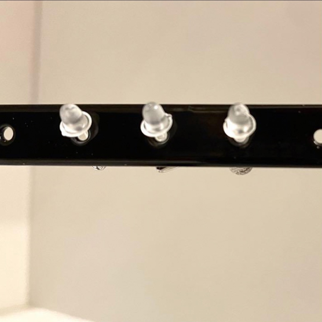【3点セット】ダイヤ　ハート　丸玉　ピアス　シルバー　透明　シンプル レディースのアクセサリー(ピアス)の商品写真
