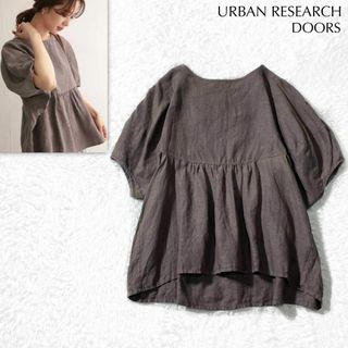 アーバンリサーチドアーズ(URBAN RESEARCH DOORS)のアーバンリサーチドアーズ リネン バルーンスリーブ ブラウ 麻(シャツ/ブラウス(半袖/袖なし))