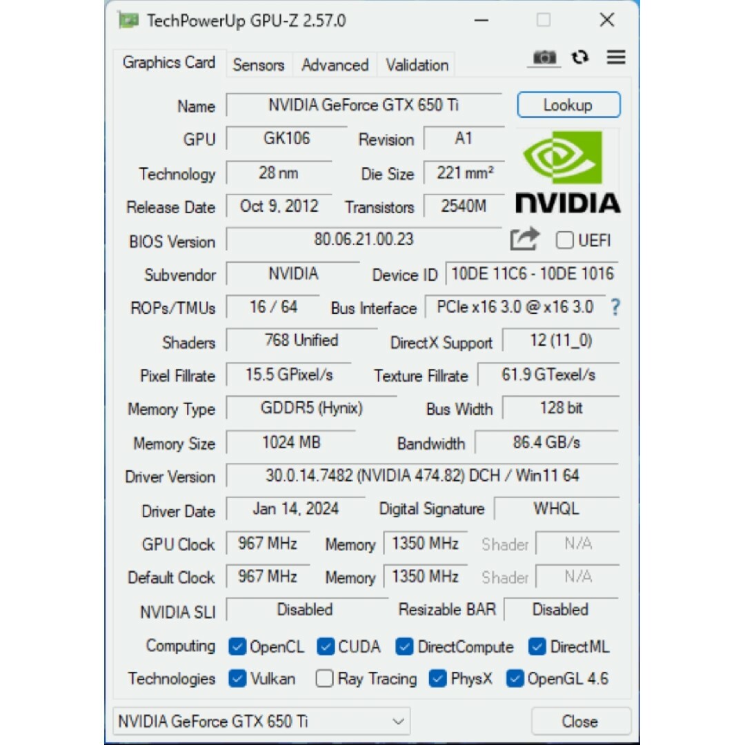 4コア i5 4570★メモリ8GB★SSD64GB★GTX650ti★自作PC スマホ/家電/カメラのPC/タブレット(デスクトップ型PC)の商品写真