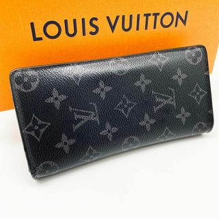 ルイヴィトン(LOUIS VUITTON)の【超極美品】ルイヴィトン モノグラム エクリプス ポルトフォイユブラザ ブラック(長財布)