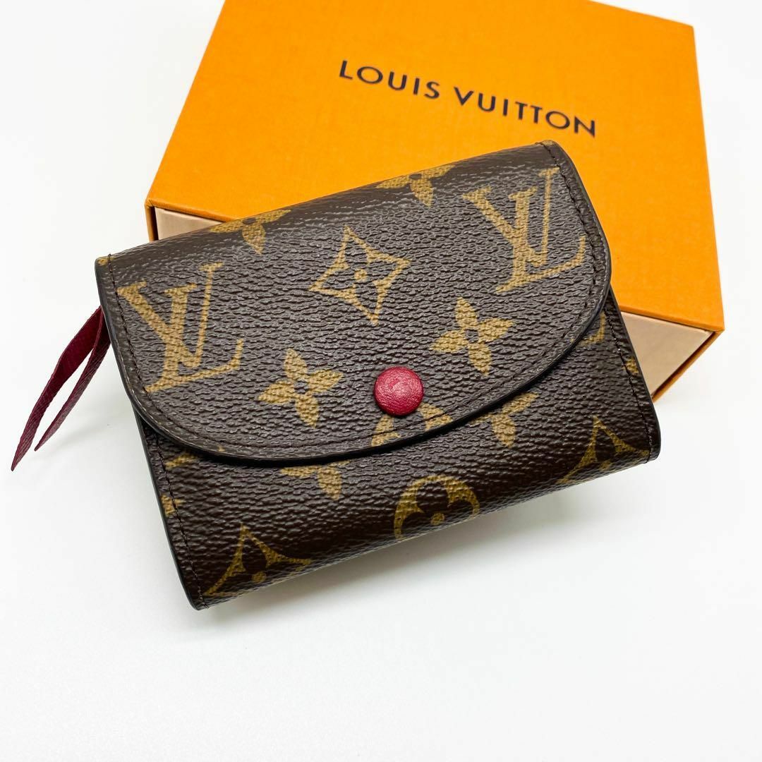 LOUIS VUITTON(ルイヴィトン)の【超極美品】ルイヴィトン モノグラム ポルトモネロザリ フューシャ コインケース レディースのファッション小物(財布)の商品写真