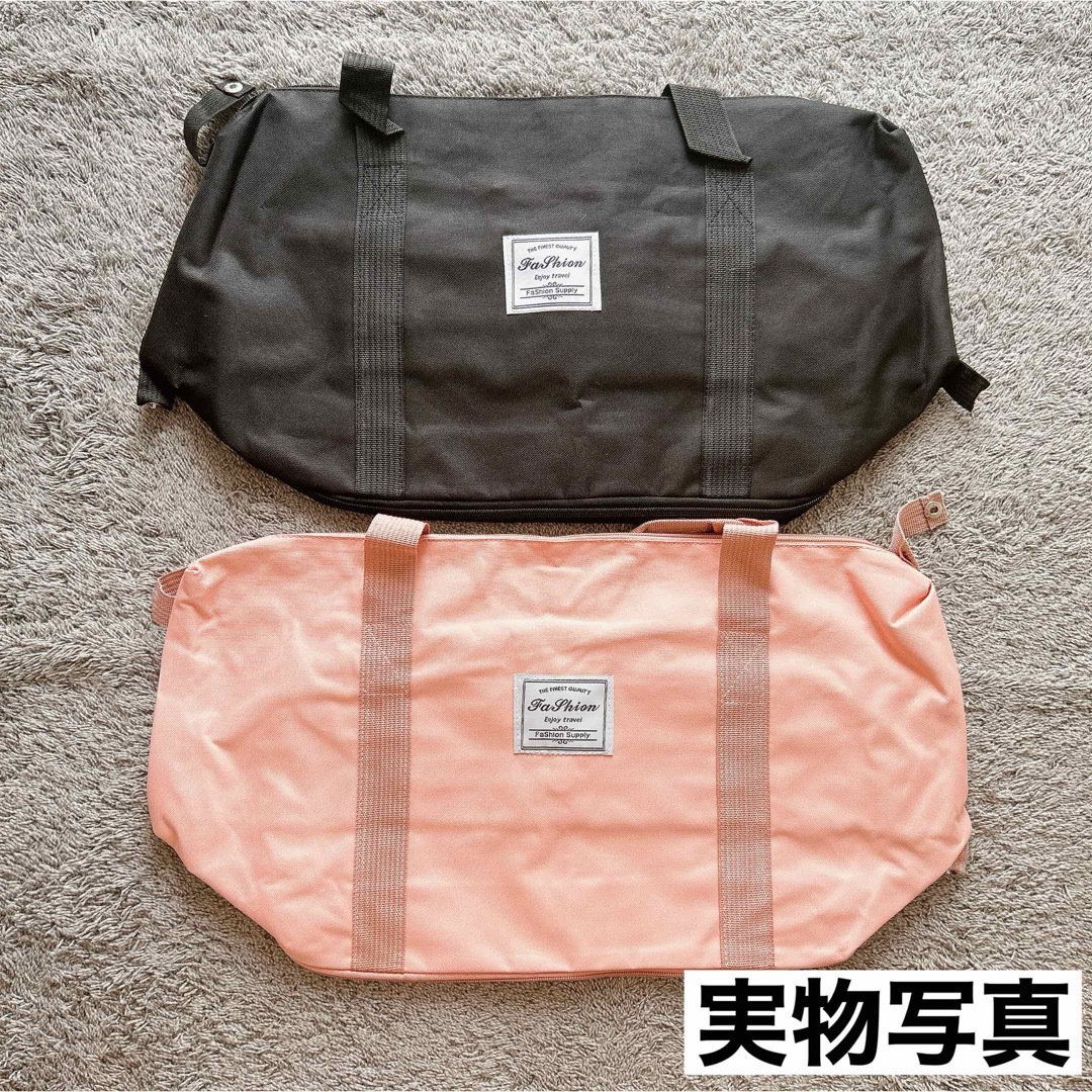 【SALE】旅行バッグ ボストンバッグ トラベル マザーズバッグ ブラック レディースのバッグ(ボストンバッグ)の商品写真