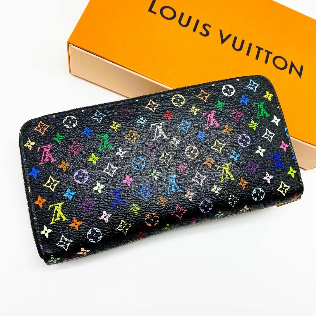 LOUIS VUITTON(ルイヴィトン)の【超極美品】ルイヴィトン モノグラム ジッピーウォレット マルチカラー ピンク レディースのファッション小物(財布)の商品写真