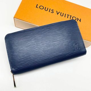 ルイヴィトン(LOUIS VUITTON)の【S級美品】ルイヴィトン エピ ジッピーウォレット ラウンドジップ ブルー 財布(財布)