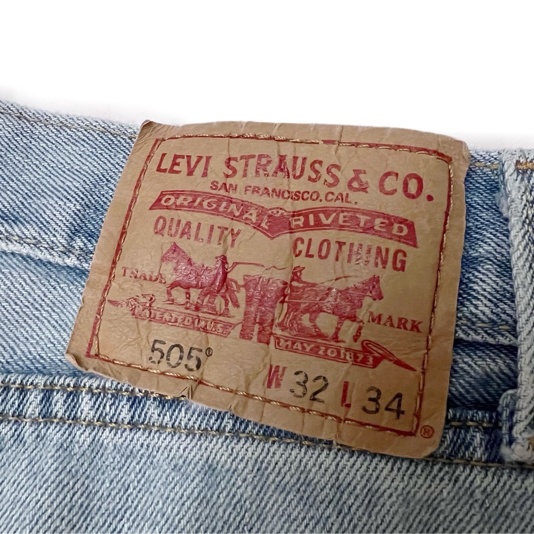 Levi's(リーバイス)の希少★LEVI'S® リーバイス 505 リメイクデニム バギーデニムパンツ メンズのパンツ(デニム/ジーンズ)の商品写真