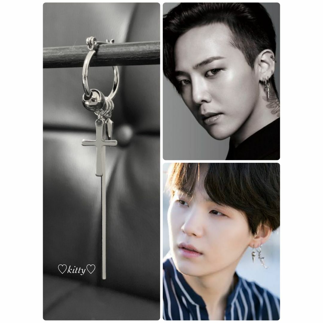 【カスタマイズピアス type9】G-DRAGON BTS メンズのアクセサリー(ピアス(片耳用))の商品写真