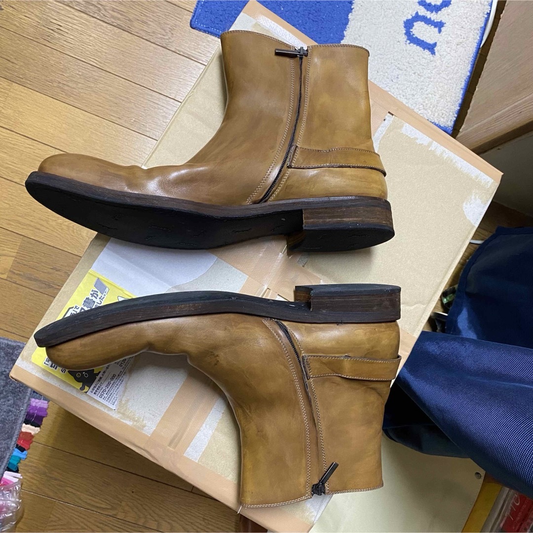 【ALMAS】サイドジップレザーブーツ メンズの靴/シューズ(ブーツ)の商品写真
