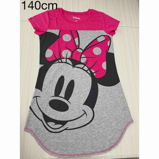 未使用　ディズニー　ミニー　ワンピース　女の子　半袖Tシャツ　140cm(ワンピース)