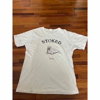 スタジオオリベ(STUDIO ORIBE)のデリシャスTシャツ中古品Lサイズ白(Tシャツ/カットソー(半袖/袖なし))