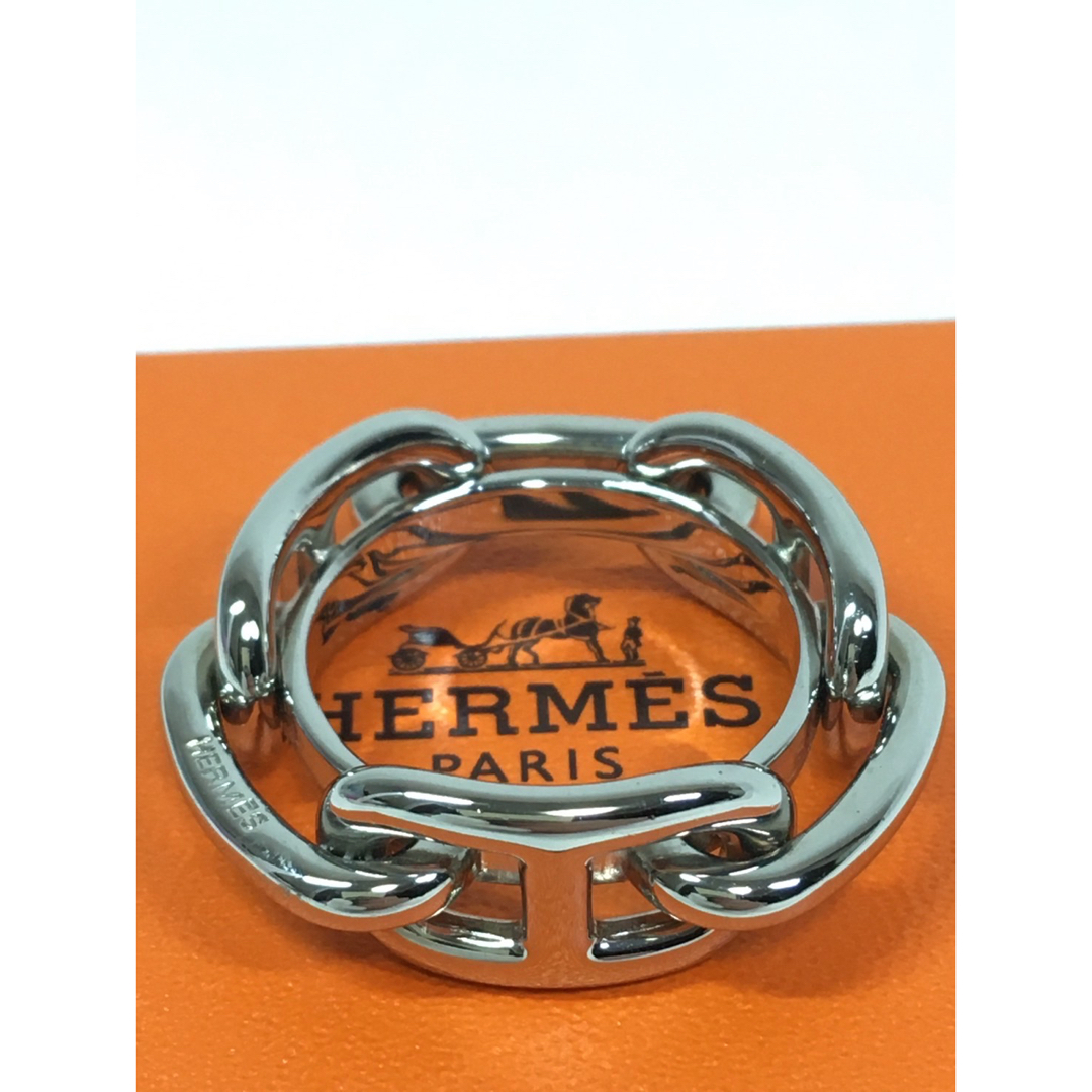 Hermes(エルメス)の極美品　エルメス　ルガテ　スカーフリング　シェーヌ　ダンクル　シルバー レディースのアクセサリー(その他)の商品写真