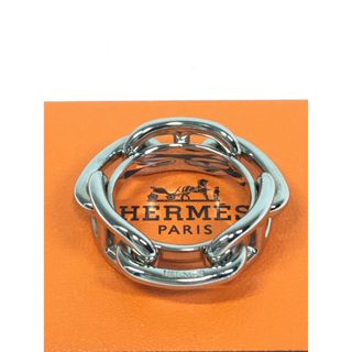 エルメス(Hermes)の極美品　エルメス　ルガテ　スカーフリング　シェーヌ　ダンクル　シルバー(その他)